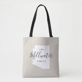 Monogram Staat Tote Bag der Familie Arizona Tasche