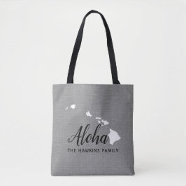 Monogram Staat Tote Bag der Hawaii-Familie Tasche