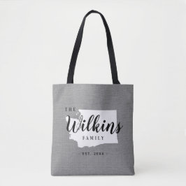 Monogram Staat Tote Bag Tasche