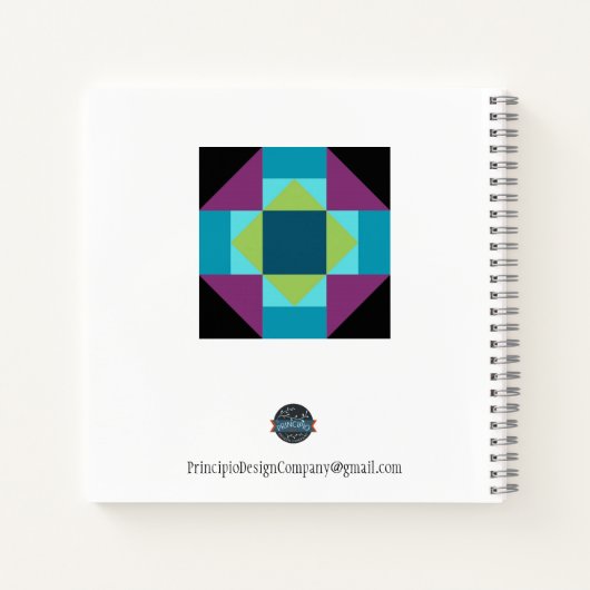 Monogram Stall Quilt Rezept Buch (Rückseite)