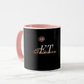 Monogram Star Digital-Artwork Tasse (Vorderseite Links)