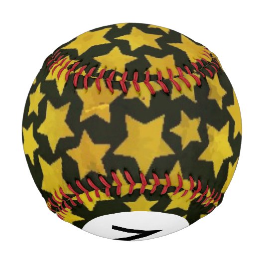 Monogram-Star-Hintergrund Baseball (Rückseite)