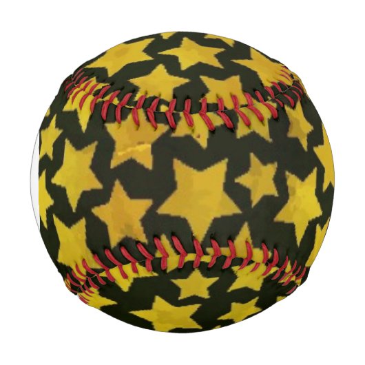 Monogram-Star-Hintergrund Baseball (Vorderseite)