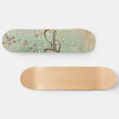 Monogram Stardust auf Sea Green Skateboard (Horizontal)