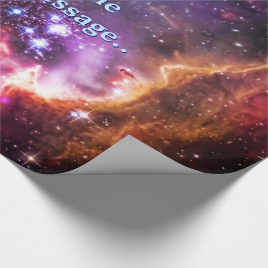 Monogram Starry Wingtip von Small Magellanic Cloud Geschenkpapier (Ecke)