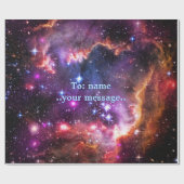 Monogram Starry Wingtip von Small Magellanic Cloud Geschenkpapier (Flach)