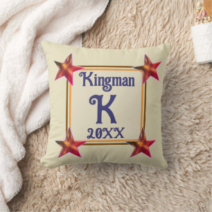 Monogram Startseite Hochzeit neuer Zuhause Keepake Kissen
