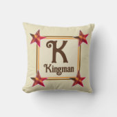 Monogram Startseite Hochzeit neuer Zuhause Keepake Kissen (Vorderseite)