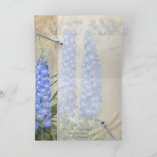 Monogram Stationery Dragonfly Butterfly (Innenseite)