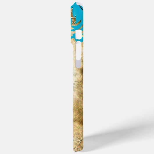 Monogram Steampunk Bird Effiel Tower Chandelier Case-Mate iPhone Hülle (Rückseite / Links)