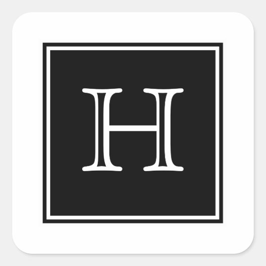 Monogram Stickers (Vorderseite)