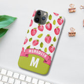 Monogram Strawberry Case-Mate iPhone Hülle