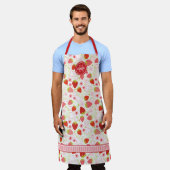 Monogram Strawberry Fruchtmuster Schürze (Getragen)