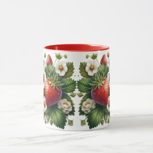 Monogram Strawberry Fruit Combo Tasse (Zentrum)