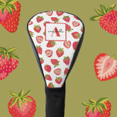 Monogram Strawberry Muster peronisiert Golf Headcover
