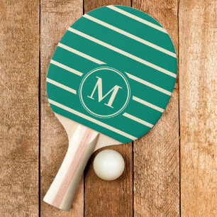 Monogram Streifen Aqua Beach Breeze Farbe Tischtennis Schläger