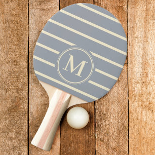 Monogram Streifen Tauben Grau Farbe Ping Pong Sch Tischtennis Schläger