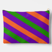 Monogram Striped Colorful & Vibrant  Zubehörtasche (Rückseite)