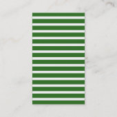 Monogram Stripes Business Card - Green - Green - Visitenkarte (Rückseite)