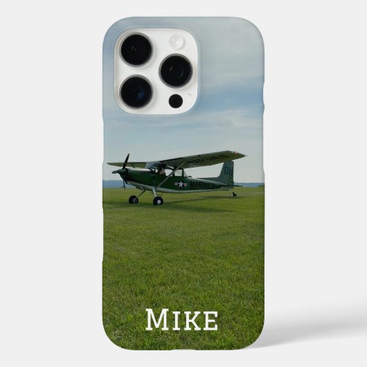 Monogram Stylish Airplane Foto, Aviation Case-Mate iPhone Hülle (Rückseite)
