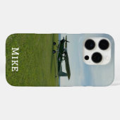 Monogram Stylish Airplane Foto, Aviation Case-Mate iPhone Hülle (Rückseite (Horizontal))