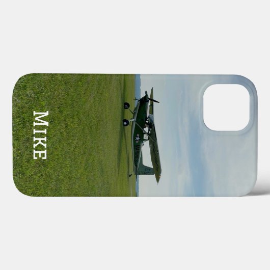 Monogram Stylish Airplane Foto, Aviation Case-Mate iPhone Hülle (Rückseite (Horizontal))