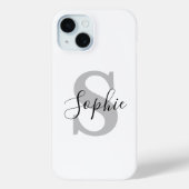 Monogram Stylish Case-Mate iPhone Hülle (Rückseite)
