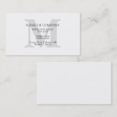Monogram Stylish Classic Elegant Mit Monogramm Visitenkarte (Vorne/Hinten)