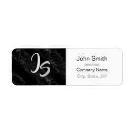 Monogram Stylish Geometric Black Pattern