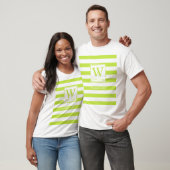 Monogram Summer Family Wiedersehen Line Grüne Stre T-Shirt (Unisex)