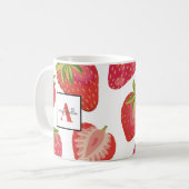 Monogram Summer Strawberry Kaffeetasse (Vorderseite Links)
