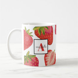 Monogram Summer Strawberry Kaffeetasse