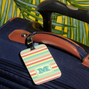 Monogram Summer Stripes Gepäckanhänger