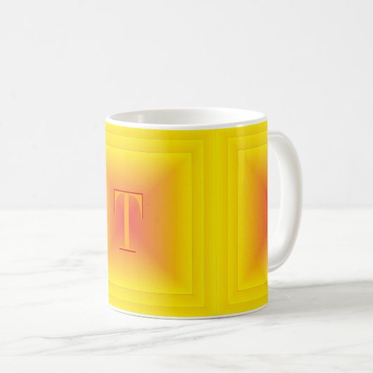 Monogram Sunburst Kaffeetasse (VorderseiteRechts)