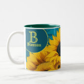 Monogram Sunflowers Vincent Van Gogh Tasse (Links)