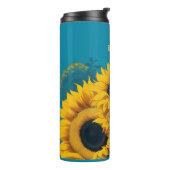 Monogram Sunflowers Vincent Van Gogh Thermosbecher (Nach links gedreht)