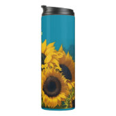 Monogram Sunflowers Vincent Van Gogh Thermosbecher (Nach rechts gedreht)