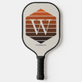 Monogram Sunset Gradient hexagon Pickleball Schläger (Rückseite)