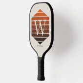 Monogram Sunset Gradient hexagon Pickleball Schläger (Links)