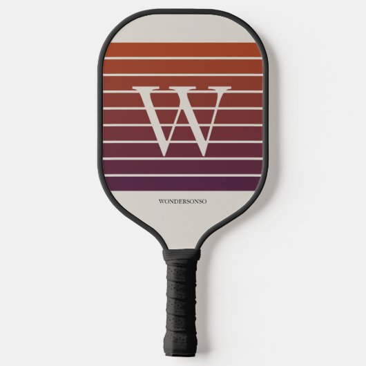 Monogram Sunset Gradient Pickleball Schläger (Rückseite)