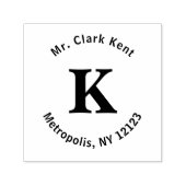 Monogram Super Person mit Adresse Permastempel (Design)