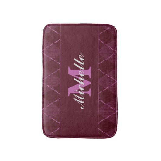 Monogram Sweater Bath Mat Badematte (Vorderseite Vertikal)