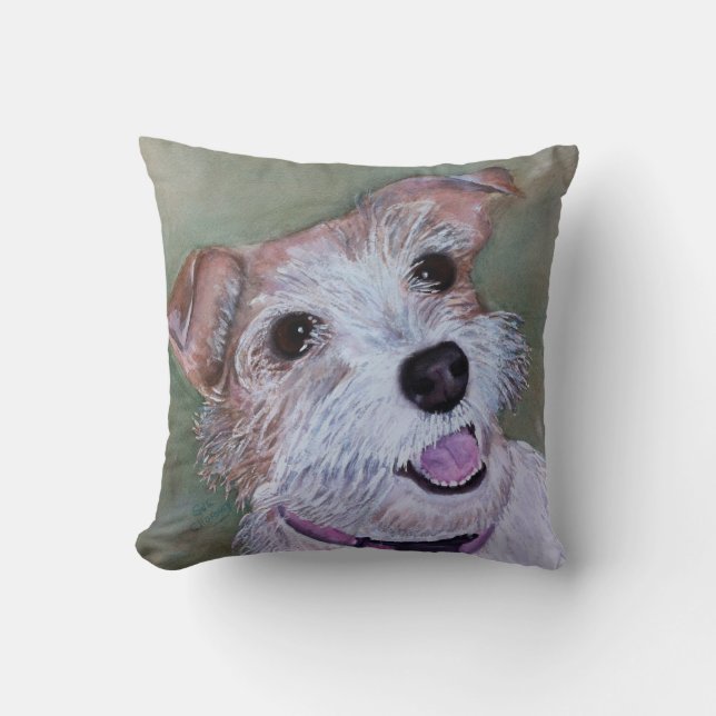MONOGRAM SWEET JACK RUSSELL KISSEN (Vorderseite)