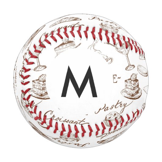 Monogram Sweet Paper Baseball (Vorderseite Links)