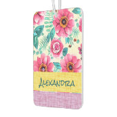 Monogram sweety pink floral with texture autolufterfrischer (Links)