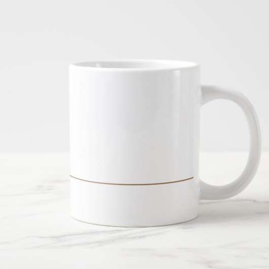 Monogram T in Beautiful Scroll Typografy Jumbo-Tasse (Rechts)