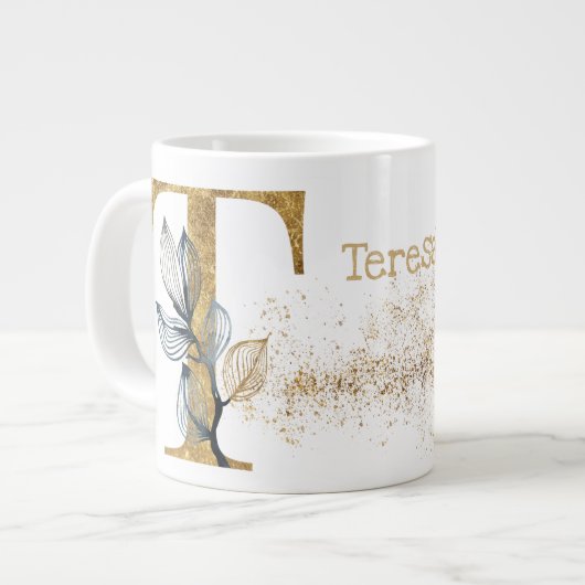 Monogram "T" Jumbo Tasse Soup Ice Cream (Vorderseite Links)