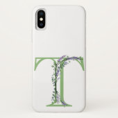 Monogram T Lavendel Eucalyptus Case-Mate iPhone Hülle (Rückseite)
