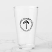 Monogram T - Viking Style - Pint Glass Glas (Vorderseite)