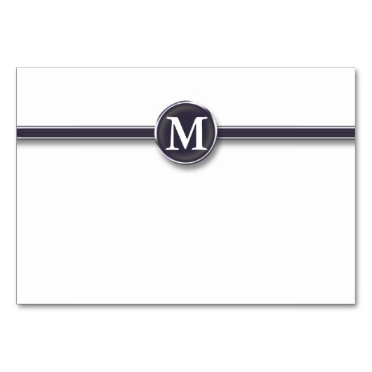 Monogram Table Starter Tischnummer (Vorderseite)